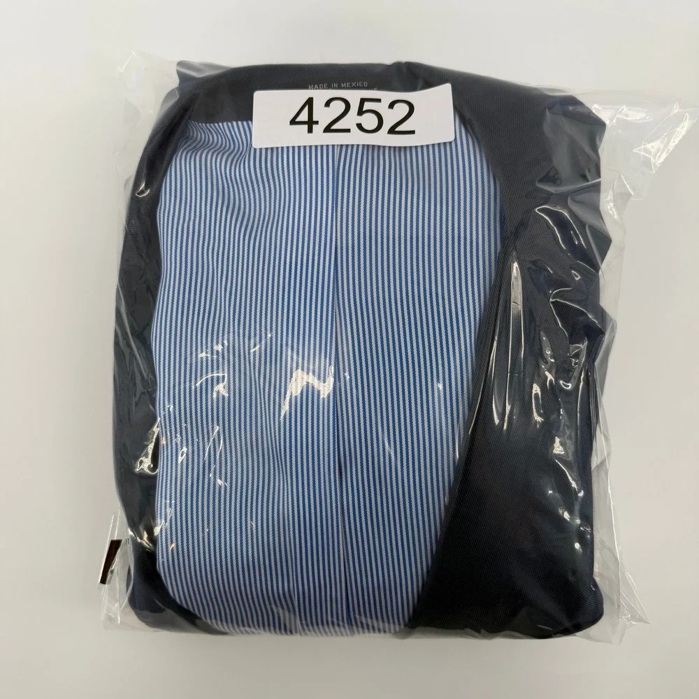 Tommy Hilfiger Blazer Mens 42R Navy Blue Two Button Tailored Sport Coat Preppy